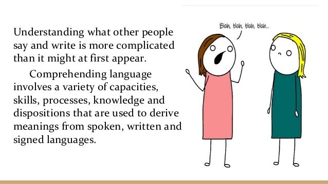Language and Comprehension